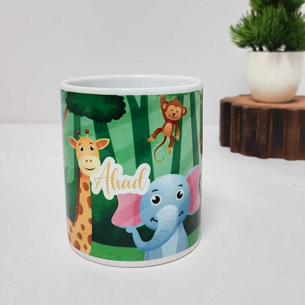 Personalized Animal Printed Kids Mug